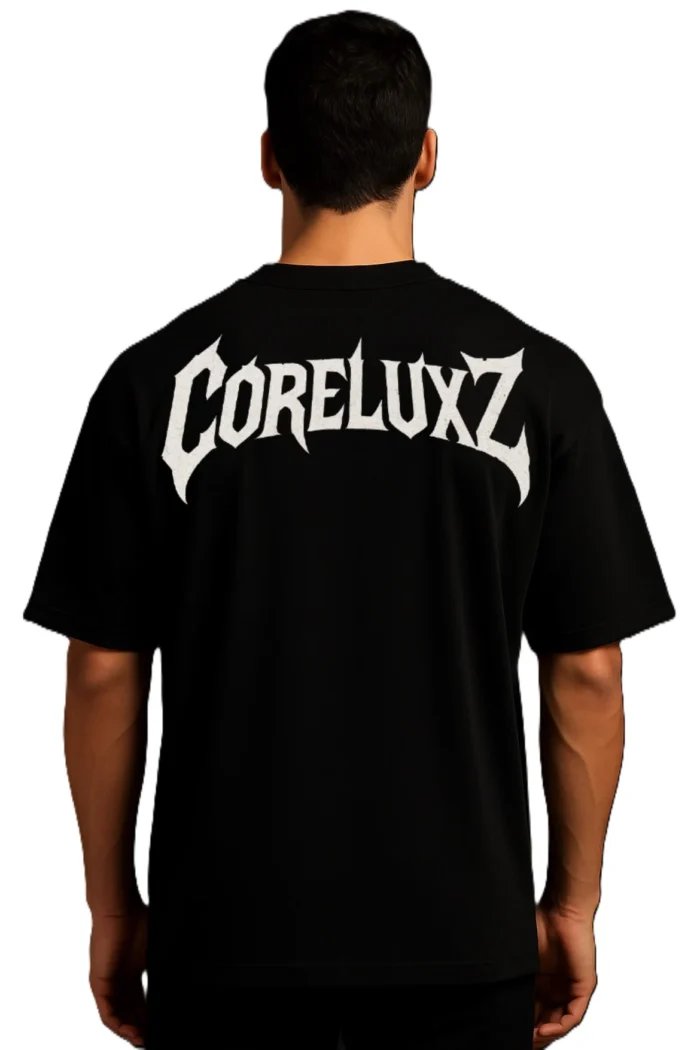 Coreluxz Oversize T-Shirt Black - Image 2